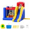 VEVOR Castello Gonfiabile, Trampolino per Casetta da Gioco all'aperto, Castello Gonfiabile con Ventilatore, Scivolo e Borsa di stoccaggio, Castello Gonfiabile 340 x 260 x 230 cm per Giardino