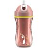 Chicco - Tazza Antigoccia con Cannuccia 14M+ Rosa Confezione 1 Pezzo