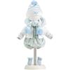 Llorens 1024922 - Vestiti per bambole da 38 cm, set di vestiti blu e bianco con maglione lavorato a maglia, cappello, sciarpa e body outfit, accessori per bambole