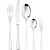 Sambonet Taste 52553-G6 - Set di Posate da Tavola monoblocco in acciaio inox 18/10, per 6 persone, 30 pezzi: 6 forchette, 6 cucchiai, 6 coltelli, 6 cucchiaini da tè, 6 forchette dolce