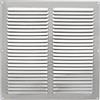 Amig - Griglia quadrata in alluminio con zanzariera - Griglia di ventilazione per uscita aria - Ideale per soffitto di cucina e bagno - Dimensioni 300 x 300 mm - Colore argento