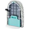 VexNook Asse da stiro pieghevole, 81 cm x 31 cm, leggero e stabile, con copertura resistente al calore e piedini antiscivolo, design salvaspazio per una stiratura efficiente (grigio)