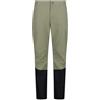 CMP Pantaloni Trekking Uomo in Elastico in 4 direzioni 34T7667 (IT, Numero, 48, Regular, Regular, Sage/Nero)