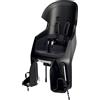 BOBIKE 8010900001 - Seggiolino Posteriore Bicicletta Bambini Reclinabile Al Telaio EXCLUSIVE EVOLVE MAXI poggiatesta regolabile e cintura a 5 punti, fino a 22 kg, Nero Urbano