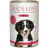 Dog\'s Love Umido Cane Junior Manzo con Carote e Salvia 200 gr