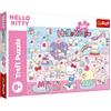 Trefl - Hello Kitty, Scopri il mondo di Hello Kitty - Puzzle da 300 pezzi - Puzzle colorato con il personaggio dei cartoni animati, divertimento per bambini dagli 8 anni in su