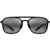 Maui Jim Occhiali da Sole, Grey Keokea Black Gloss, M Unisex-Adulto