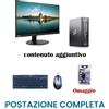 Postazione completa - Pc i3-6100T + Monitor 23" + kit mouse e tastiera USB + Chiavetta USB Wifi omaggio