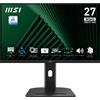 MSI Monitor MSI Pro MP275QPG 27" IPS WQHD 2560x1440 100Hz 1ms Nero Business