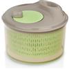 kela Centrifuga per insalata con coperchio 23 cm DRY, Salad Spinner, colino in plastica, scolapasta per verdura, frutta, penne, verde