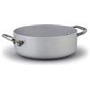 Baldassare Agnelli Pentole Agnelli Linea Alluminio Casseruola Alta, Fondo a Induzione con Due Maniglie, Acciaio, 20 cm