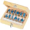 Silverline, 763555, Set di frese in metallo duro, 12 pz., 1/2
