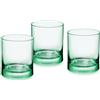 Bormioli - Bicchiere Acqua Iride Set 3 Pezzi Verde 25 cl
