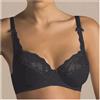 LAURA BIAGIOTTI - REGGISENO COD.990340 CON FERRETTO E PIZZO - NERO