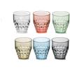 GUZZINI - SET 6 BICCHIERI BASSI LINEA "TIFFANY" - MULTICOLOR