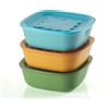 GUZZINI CONTENTORI QUADRATI IN PLASTICA - 3 PEZZI