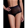 LOVE&BRA - SLIP DONNA "EMILY" ALTO CON TULLE - NERO