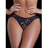 LOVE&BRA SLIP DONNA IN PIZZO "ARIANA" - NERO