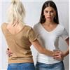 JADEA - MAGLIA A COSTE SCOLLO V DONNA COD.4761 - COLORI ASSORTITI