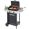 Campingaz Bbq A Roccia Lavica Xpert 100 Ls Plus Rocky, 98 X 48 X 124 Cm, Nero/Argento, ‎98 x 48 x 124 cm, 18 Kg