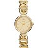Fossil Orologio Carlie da donna, Movimento al quarzo a tre lancette in tonalità oro con cinturino in acciaio inossidabile