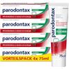 Parodontax Dentifricio al fluoro, dentifricio da 4 x 75 ml, aiuta a ridurre e prevenire le gengive sanguinanti