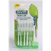 GUM TRAV-LER - Spazzole interdentali, 6 pezzi, ISO 3, verde, 1,1 mm, confezione da 3 (3 x 6 pezzi)