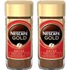 Nescafe NESCAFÉ Gold Decaf Caffè Solubile Decaffeinato, Barattolo 100g (Confezione da 2)