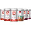 illy Caffè macinato moka 100% Arabica, barattoli da 250gr. - 3x tostato classico + 2x tostato intenso + 1x Arabica Selection Brasile Cerrado Mineiro