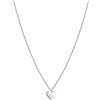 Tamaris collana per donna, Halsschmuck con Herzanhänger, wasserfest in acciaio inossidabile, argento
