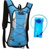 Perfeclan Zaino idrico con Sacca d'Acqua da 2 Litri Zaino idrico Leggero per Acqua per Campeggio, Sport all'Aria Aperta, Ciclismo, Blu
