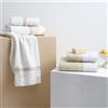 Biancoperla Set 4 asciugamani viso e ospite linea Beethoven