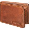 STILORD 'Matteo' Portafoglio Uomo Pelle Piccolo Mini Borsellino Vera Pelle alla Moda Borsellino da Uomo Cuoio Portamonete sottile Portafoglio uomo Blocco RFID & NFC, Colore:kara - cognac