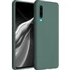 kwmobile Custodia Compatibile con Huawei P30 Cover - Back Case per Smartphone in Silicone TPU - Protezione Gommata - verde blu