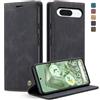 Phernykas Cover per Google Pixel 8A, Flip Libro in Pelle Premium, Wallet Case con Porta Carte, Portafoglio Case Chiusura Magnetica, [Carta Fessura][Antiurtoo][Cavalletto] Custodia per Pixel 8A, Nero