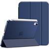 JETech Custodia per iPad mini (A17 Pro, Modello 2024, 7a Generazione) / mini 6 (Modello 2021, 6a Generazione), Supporto Sottile con Retro Rigido Cover con Auto Svegliati/Sonno (Blu Marino)