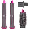 GreeSuit 4 in 1 Strumento per lo styling dei capelli per Dyson Airwrap HS01 HS05, lunghi bigodini per ricci e accessori per spazzola volumizzante rotonda per Dyson, include 2 accessori per ricci, 1 spazzola