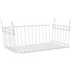 ClosetMaid Cestino da Appendere in Filo Metallico per riporre Oggetti, organizzazione in Armadio o dispensa, nessun Montaggio o Installazione, Durevole, 27 cm x 47 cm x 20 cm, Bianco