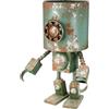 Casablanca modernes Design Casablanca Robotic - Portavaso in metallo, finitura anticata, altezza 42 cm x larghezza 30 cm, forma robotica
