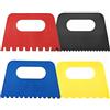 YILUXIANGYANG Kit di 4 raschietti per pittura artistica, raschietto in plastica, raschietto per intonaco, strumenti di apprendimento precoce per graffiti fai da te, pittura a olio, giochi di disegno (multicolore)