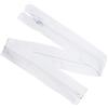 Aerzetix - Set di 8 Cerniere Lampo a Spirale N°5 45cm separabili con cursore - in Metallo Nylon Poliestere - Colore Bianco - per Cucito Artigianato creazioni Tessili