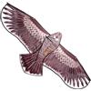 Laptony Aquilone spaventa uccelli telescopico con asta estensibile da 4 m, per giardino, cortile, prato, fattoria e campo (rosso)