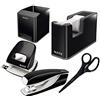 Leitz Wow - Accessori da scrivania (nero, set completo)