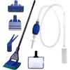 Bestevery Set Di Pulizia Per Acquario, Pulitore Di Ghiaia Per Acquari, Detergente Per Acquario Accessori, Cambio d'Acqua Per Acquario Detergente, Con 5 Accessori Rimovibili, Per Manutenzione Ordinaria