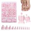 yufana Unghie Finte, 240 Pezzi Di Unghie Dei Piedi Finte, Unghie Finte Piedi, Tips Unghie, Piena Copertura Di Unghie Dei Piedi Finte, Adatto Alle Ragazze Manicure Fai -Da -Te, 12 Dimensioni (Rosa)
