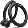 Fincci BMX Copertone 20 x 1.95 Pollici - Pneumatico Bici 53-406 per Bambina con 2x Camera d Aria 20 Schrader Valvole - Gomme per Bici Pieghevole, City & MTB & Elettrica Bicicletta - Confezione da 2