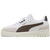 PUMA Sneakers Shuffle Downtown unisex, Scarpe, Bianco/Flat Bronze/Vapor Grigio, 44