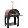 AgriEuro TOP-LINE Forno a legna per pizza da esterno Cibus Red - 4 pizze
