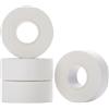 TAKIMEZY 4 rotoli di nastro sportivo bianco, 2,5 cm x 10 m, nastro adesivo sportivo, per calcio, pallavolo, per tutti gli sport, forte adesione, strappa e delicato sulla pelle