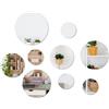 Leikedun 9 Pezzi Specchio Adesivo Acrilico Rotondi, Rotondo Specchio Adesivo da Parete Wall Stickers, Specchi Decorativi da Parete Decorazioni per Casa Decorazione, Soggiorno, Camera da Letto, 10 15 18 20 CM